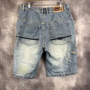 Vintage‎ Ecko Unltd Y2K Denim Jean Shorts Men's 36 Jorts Carpenter Baggy
